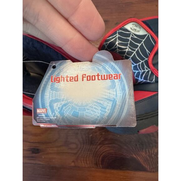 MARVEL SPIDER-MAN Winter Boots Little Kids Size 8 K, Multi Color Light Up NEW - Picture 8 of 14